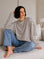 Sweatshirt, Perfect Life, Streifen, Cremeweiß
