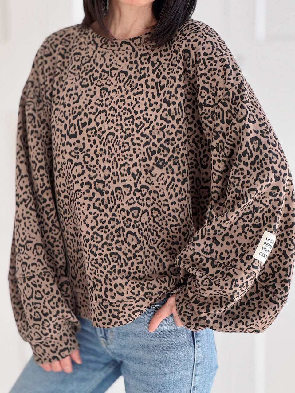 Sweatshirt, Perfect Life, Leo, Camel