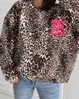 Sweatshirt Leo „More Amor Por Favor“, Beige