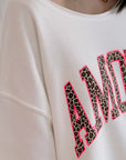 Sweat-T-Shirt, Leo-Amour, 3 Farben