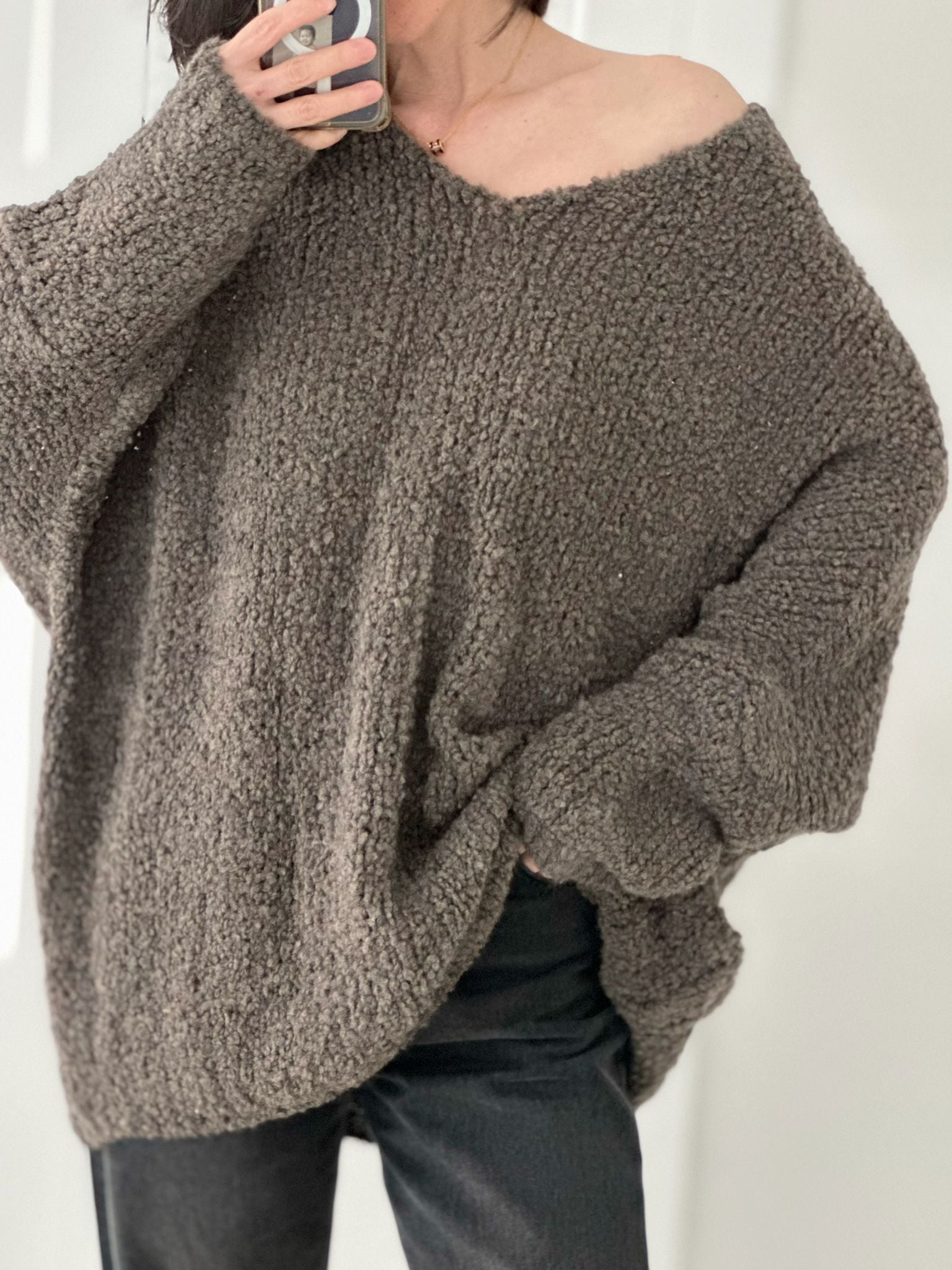 Bouclé Pullover, 5 Farben