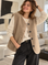 Teddyweste, Unifarbe, Taupe