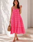 Musselin Sommerkleid, Palmblätter, 2 Farben