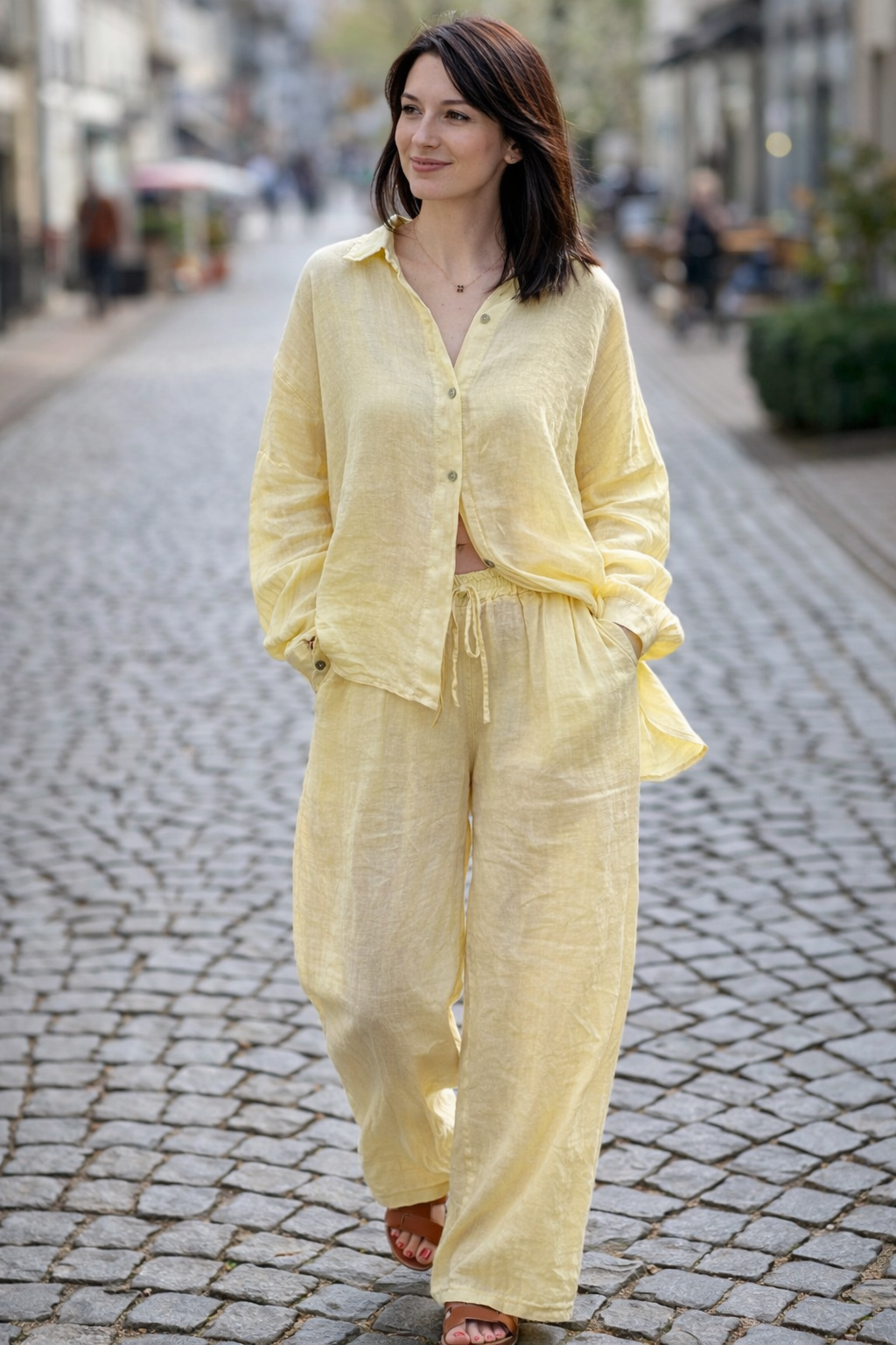 Leinen Hose, 4 Farben