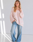 Pullover, flauschi, Konfetti, Cremeweiß