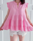 Musselin Top, 5 Farben