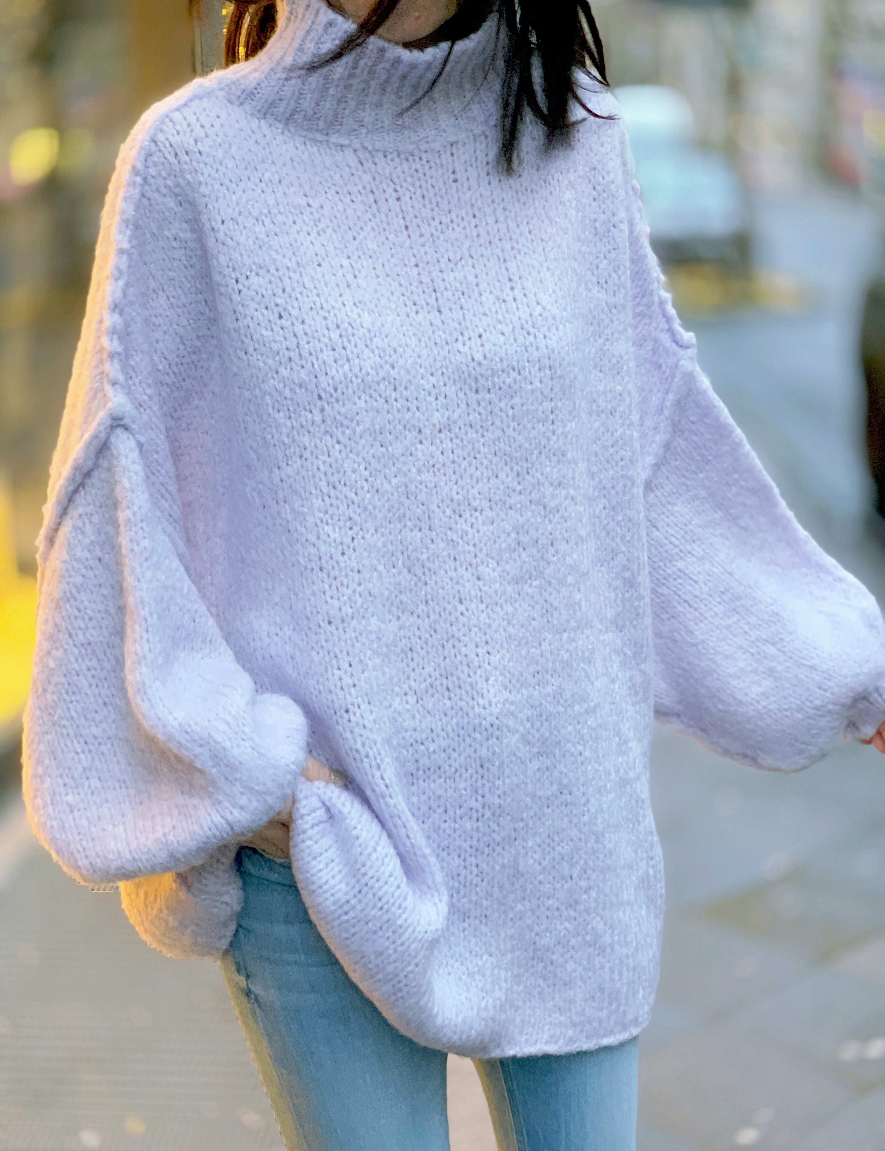 Pullover, Stehkragen, neue Farben