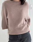 Pullover, Alpaka, Rundhalsausschnitt, 3/4 Ärmel, 6 Farben