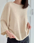 Pullover, Alpaka, Rundhalsausschnitt, 3/4 Ärmel, 6 Farben