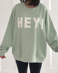 Sweatshirt, 3D-HEY!, 6 Farben, Matcha