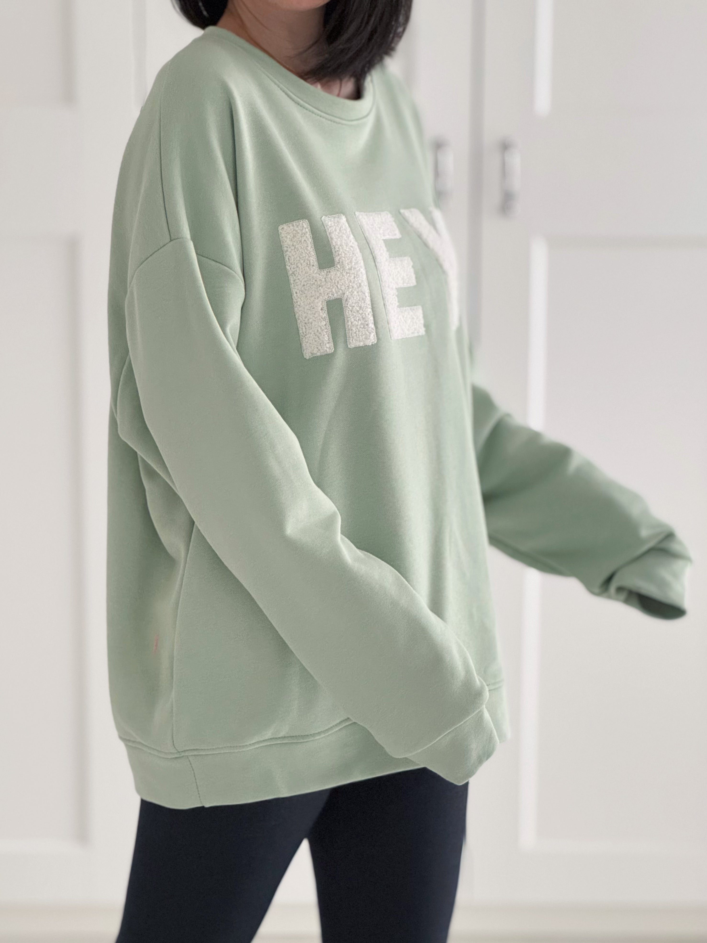 Sweatshirt, 3D-HEY!, 6 Farben, Matcha