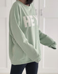 Sweatshirt, 3D-HEY!, 6 Farben, Matcha