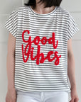 T-Shirt, 3D-Good-Vibes, 2 Farben