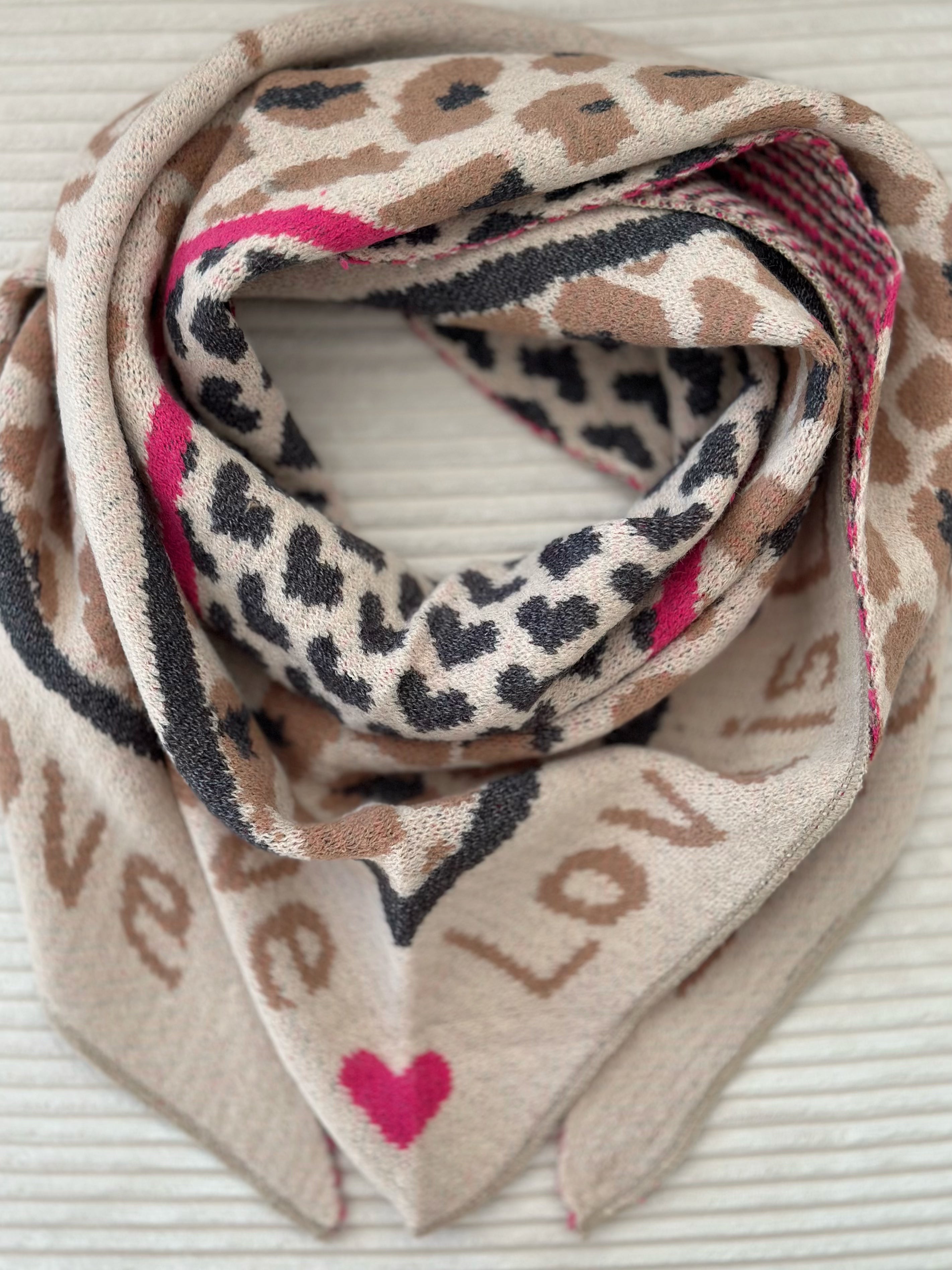 Dreieckstuch, Love &amp; Leo, 5 Farben