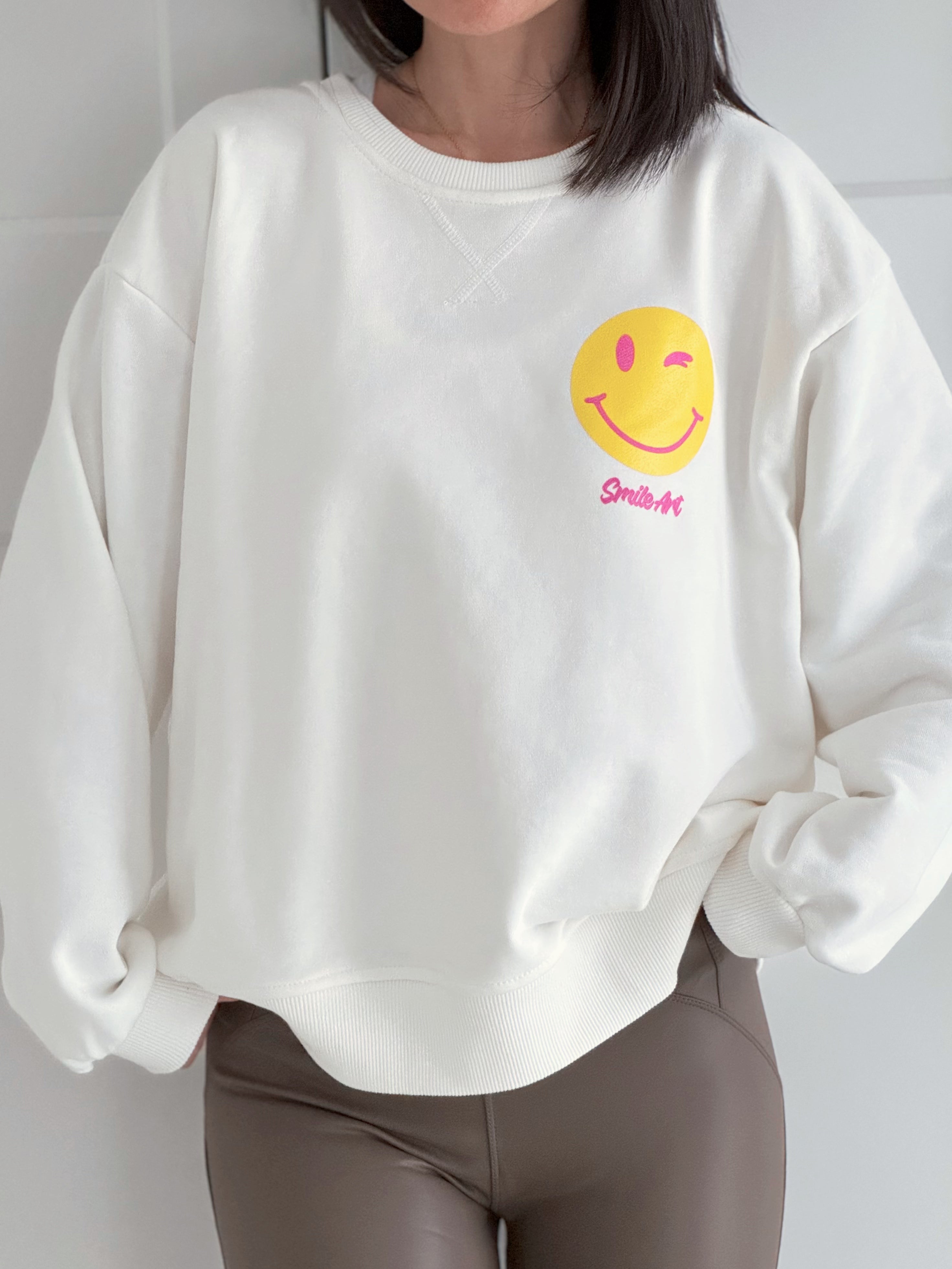 Sweatshirt, Why Not Smiley, 3 Farben