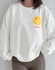 Sweatshirt, Why Not Smiley, 3 Farben