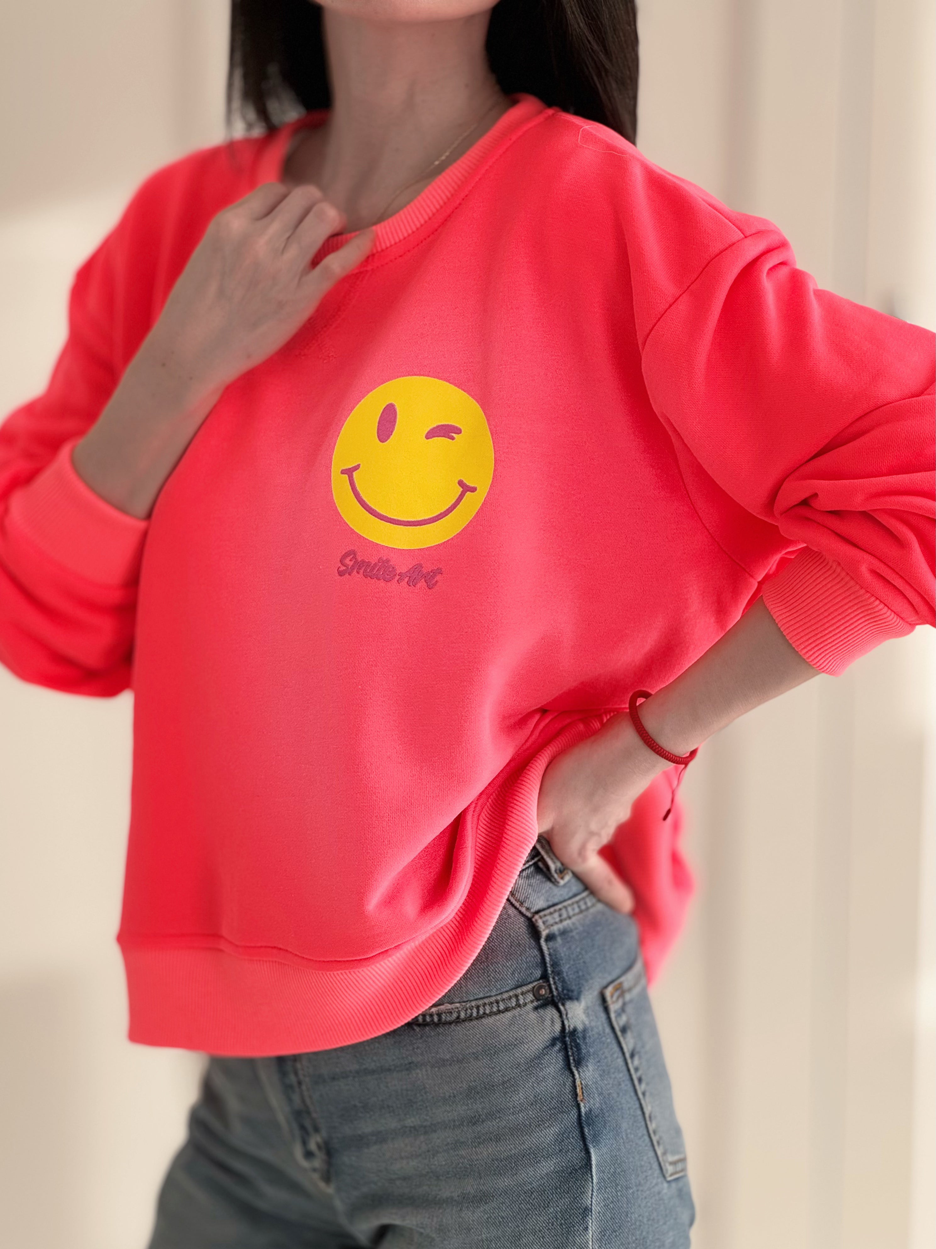 Sweatshirt, Why Not Smiley, 3 Farben