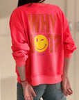 Sweatshirt, Why Not Smiley, 3 Farben