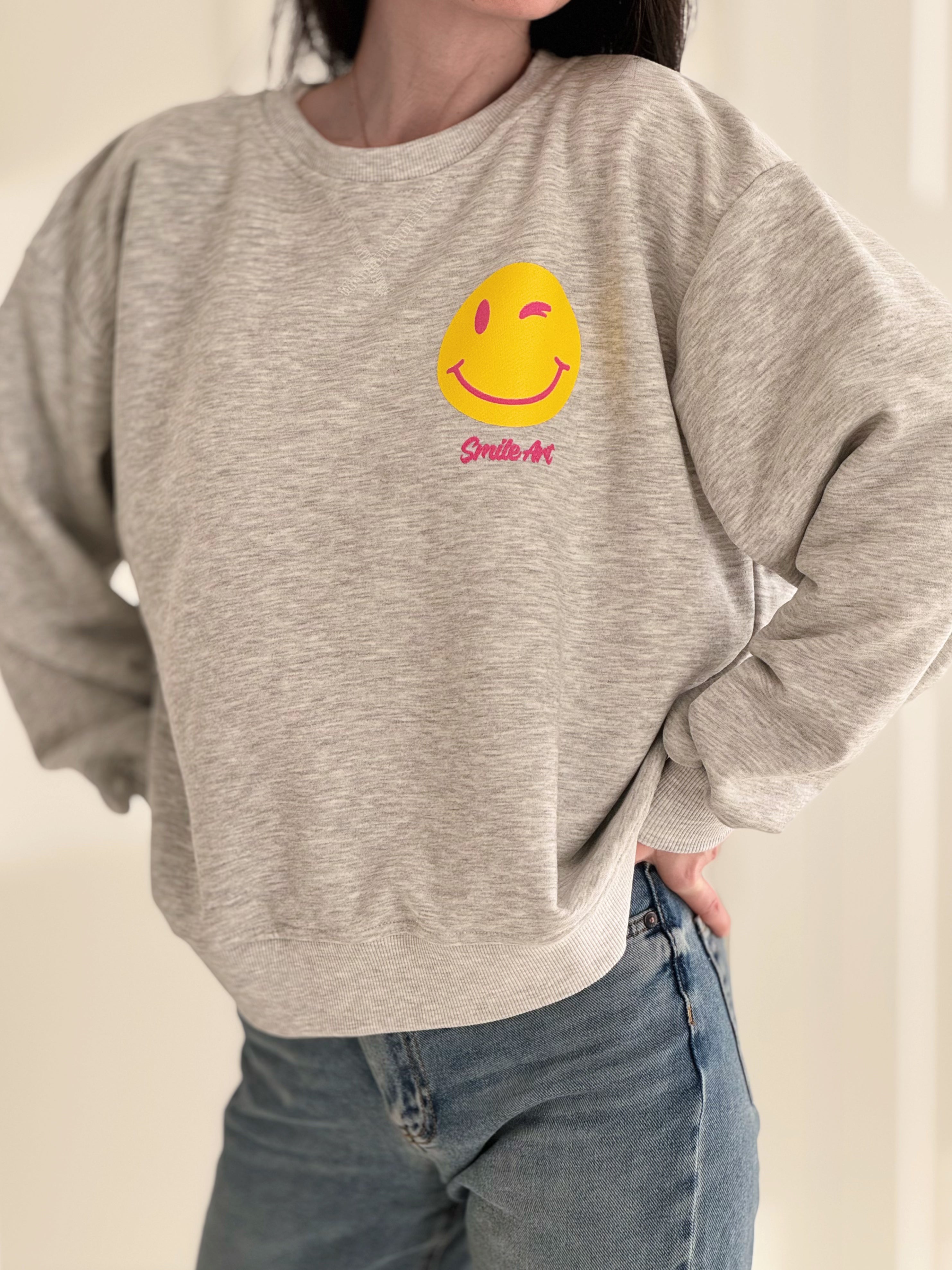 Sweatshirt, Why Not Smiley, 3 Farben