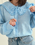 Bluse, Claudine Collar, 3 Farben