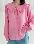 Bluse, Claudine Collar, 3 Farben