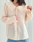 Bluse, Claudine Collar, 3 Farben