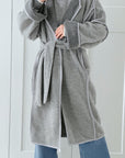 Trenchcoat, Wolle, Grau