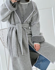 Trenchcoat, Wolle, Grau