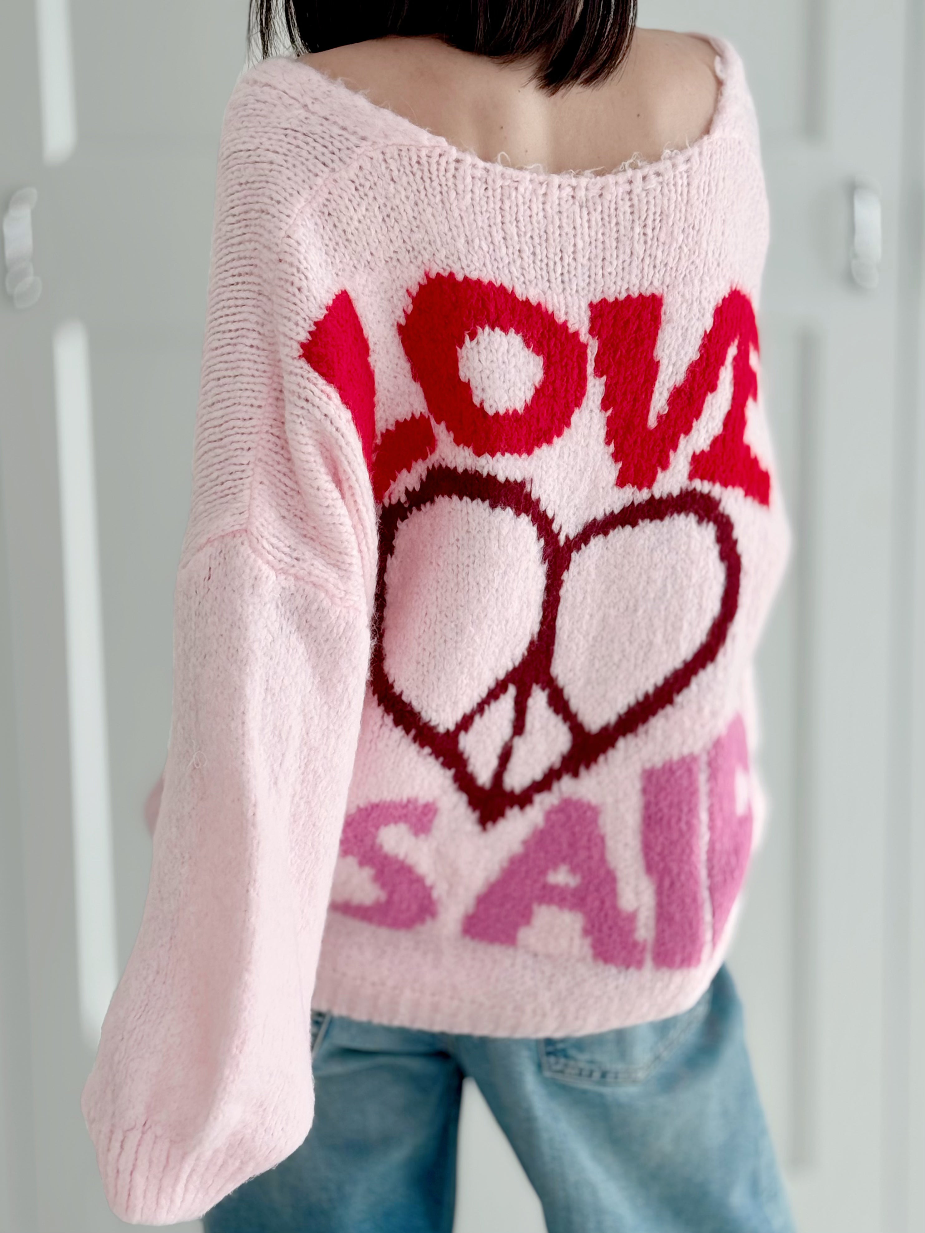 Strickjacke, Peace&amp;Love, Flauschi, 4 Farben