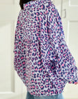 Musselin Bluse, Leo '25, Violett