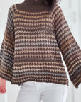 Pullover, Welle, Stehkragen, 4 Farben