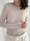Cashmere Longsleeves, Beige
