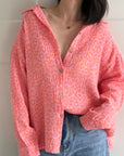 Musselin Bluse, bunte-Leo II, 2 Farben