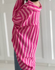 Musselin Bluse, breite Streifen '25, Oversize, 3 Farben