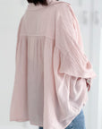 Musselin Bluse, latest Design, 4 Farben
