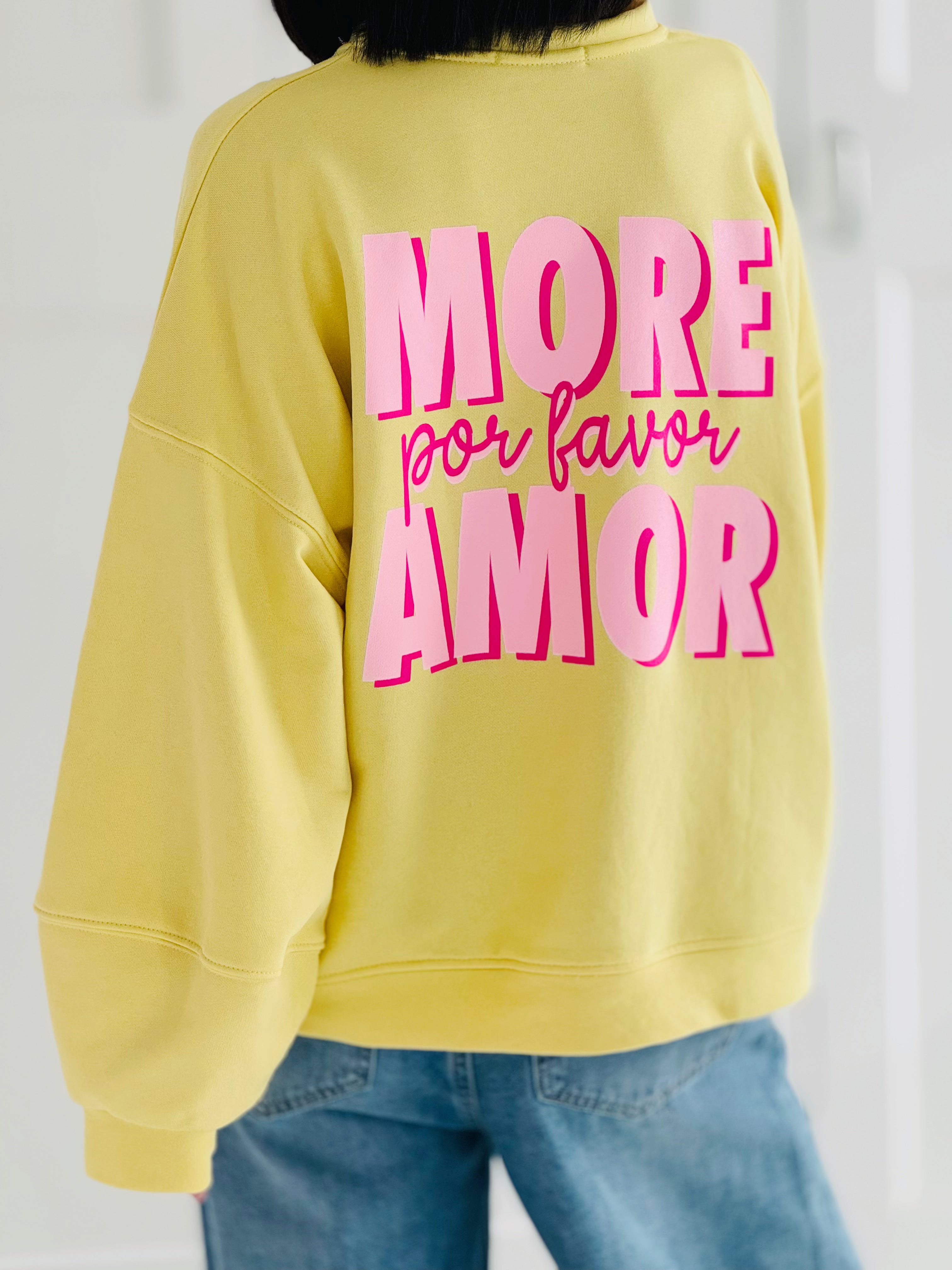 Sweatshirt, More Amor, 4 Farben