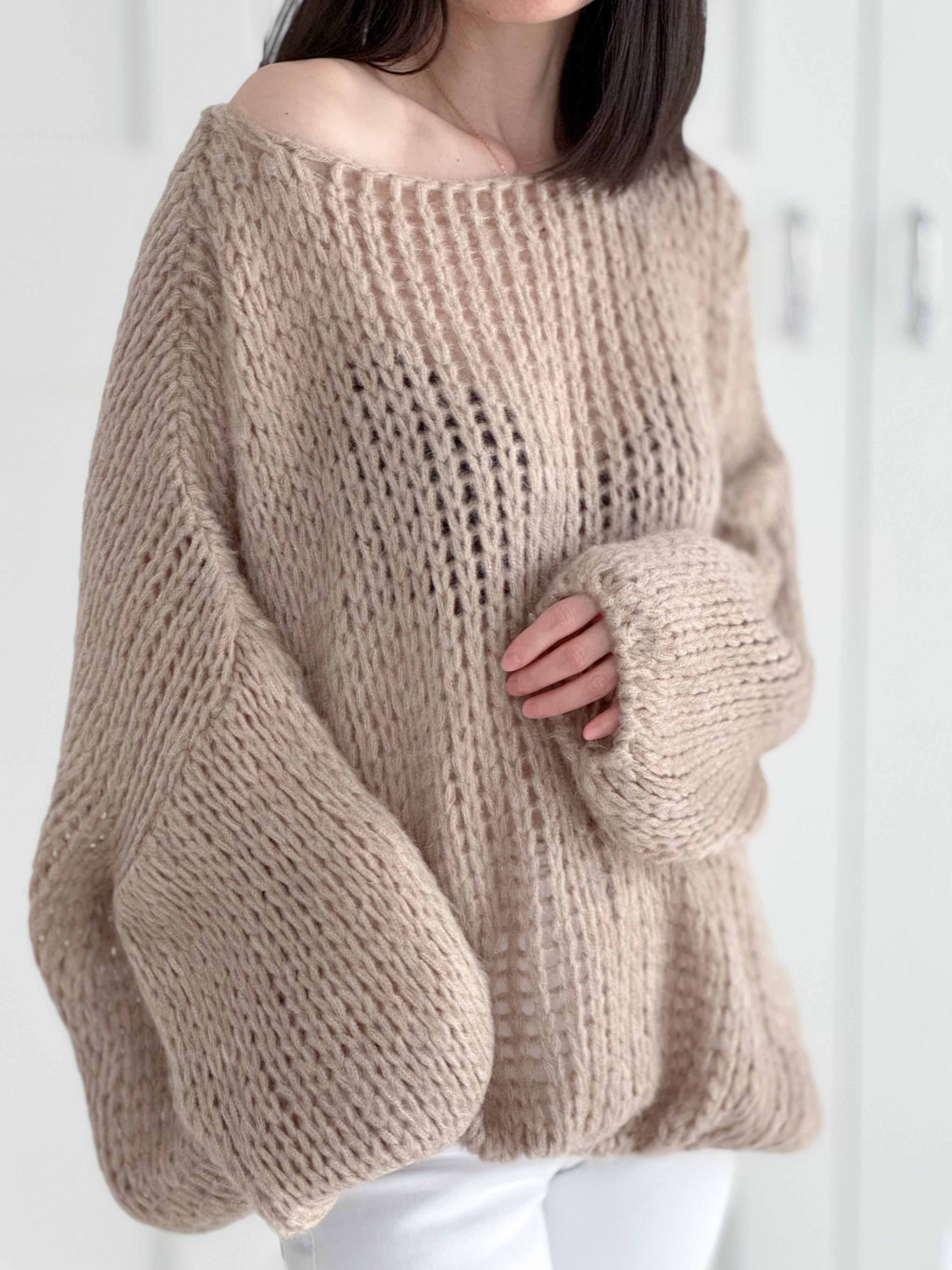 Pullover, Loose-Knit, 5 Farben