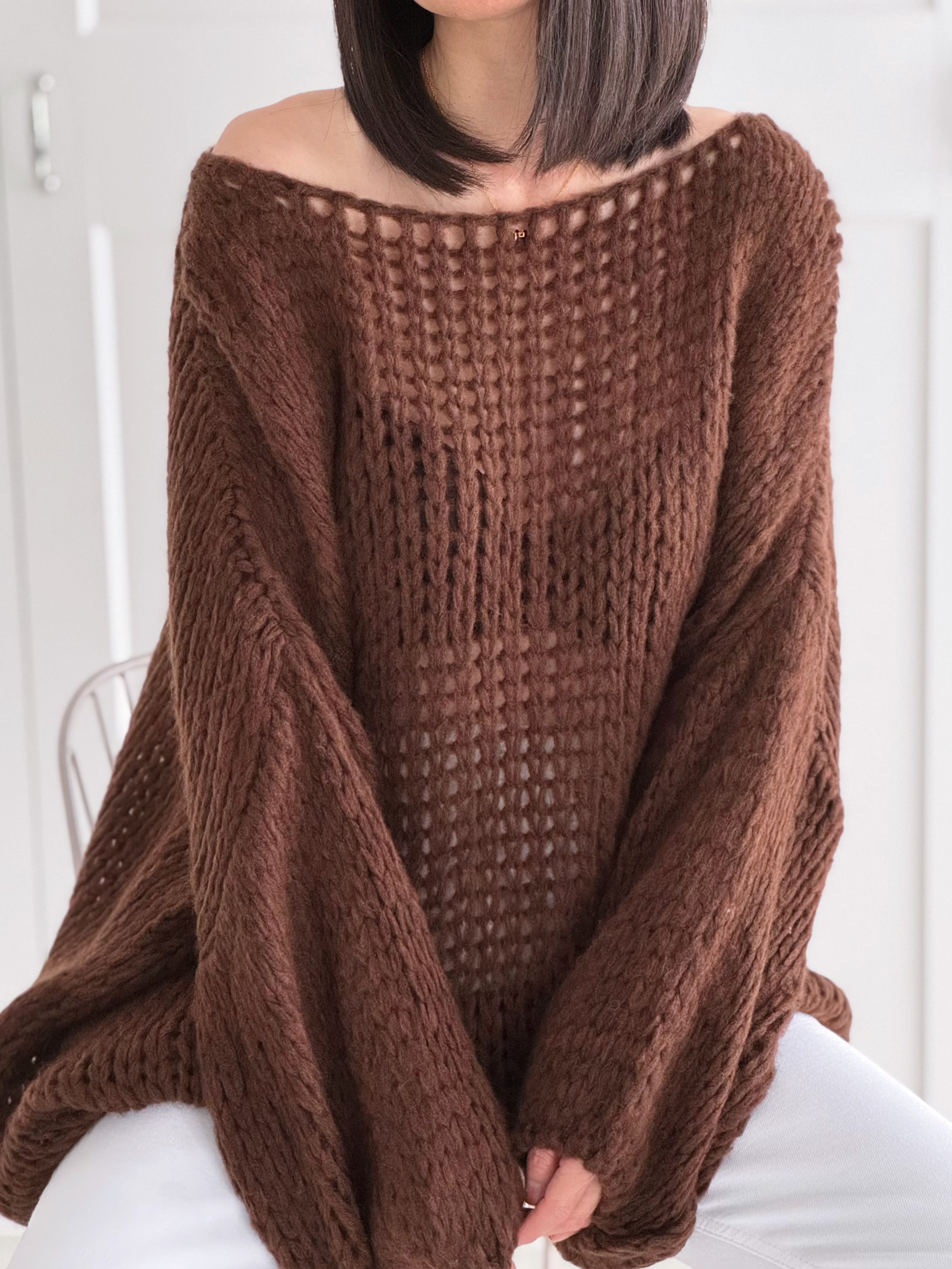 Pullover, Loose-Knit, 5 Farben