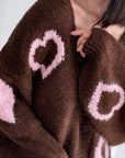 Strickjacke, Sweetheart, Flauschi, 4 Farben