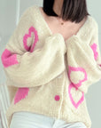 Strickjacke, Sweetheart, Flauschi, 4 Farben