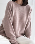 Pullover, Alpaka, Rundhalsausschnitt, 5 Farben