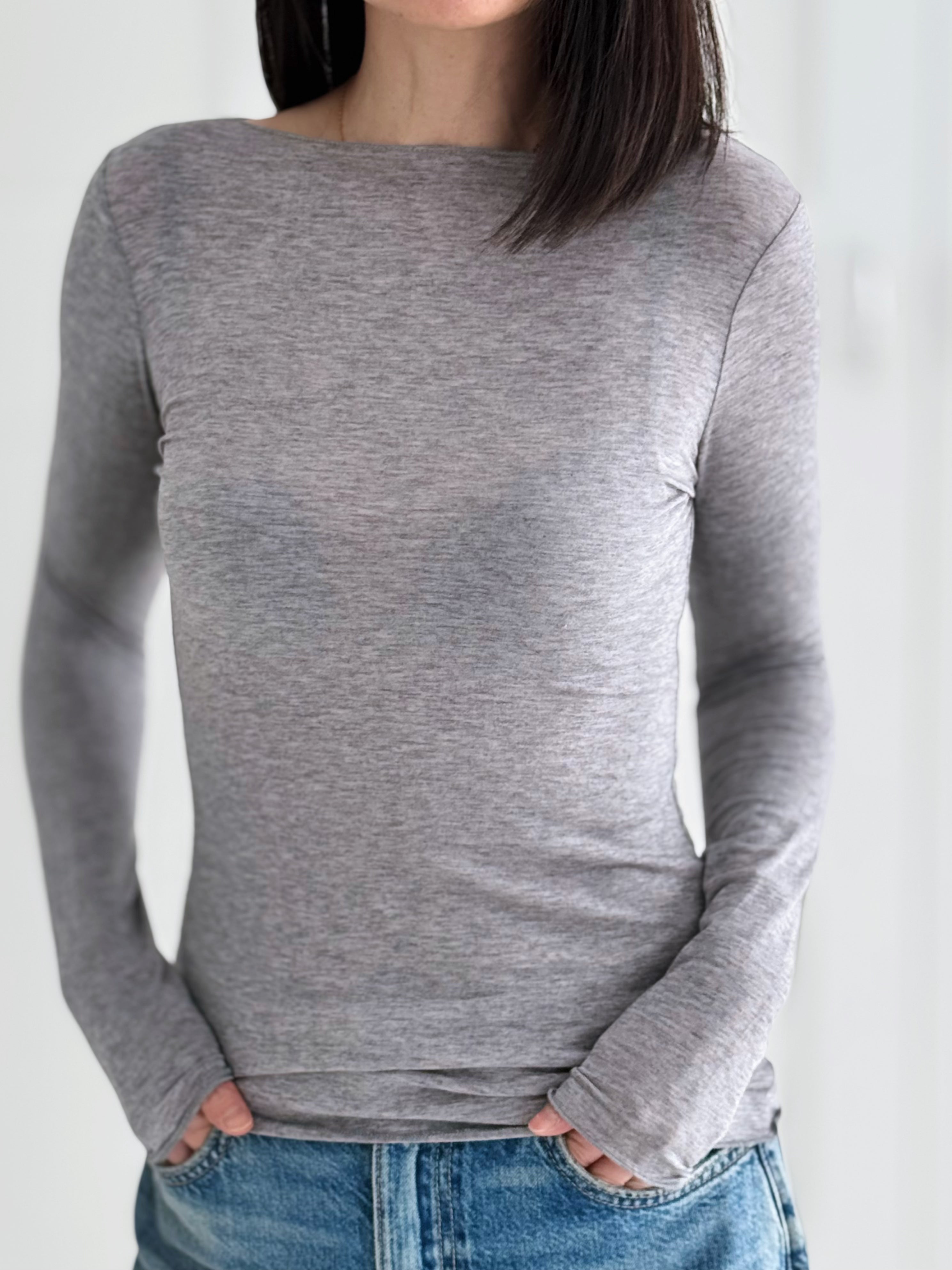 Longsleeve, Cashmere, 10+ Farben