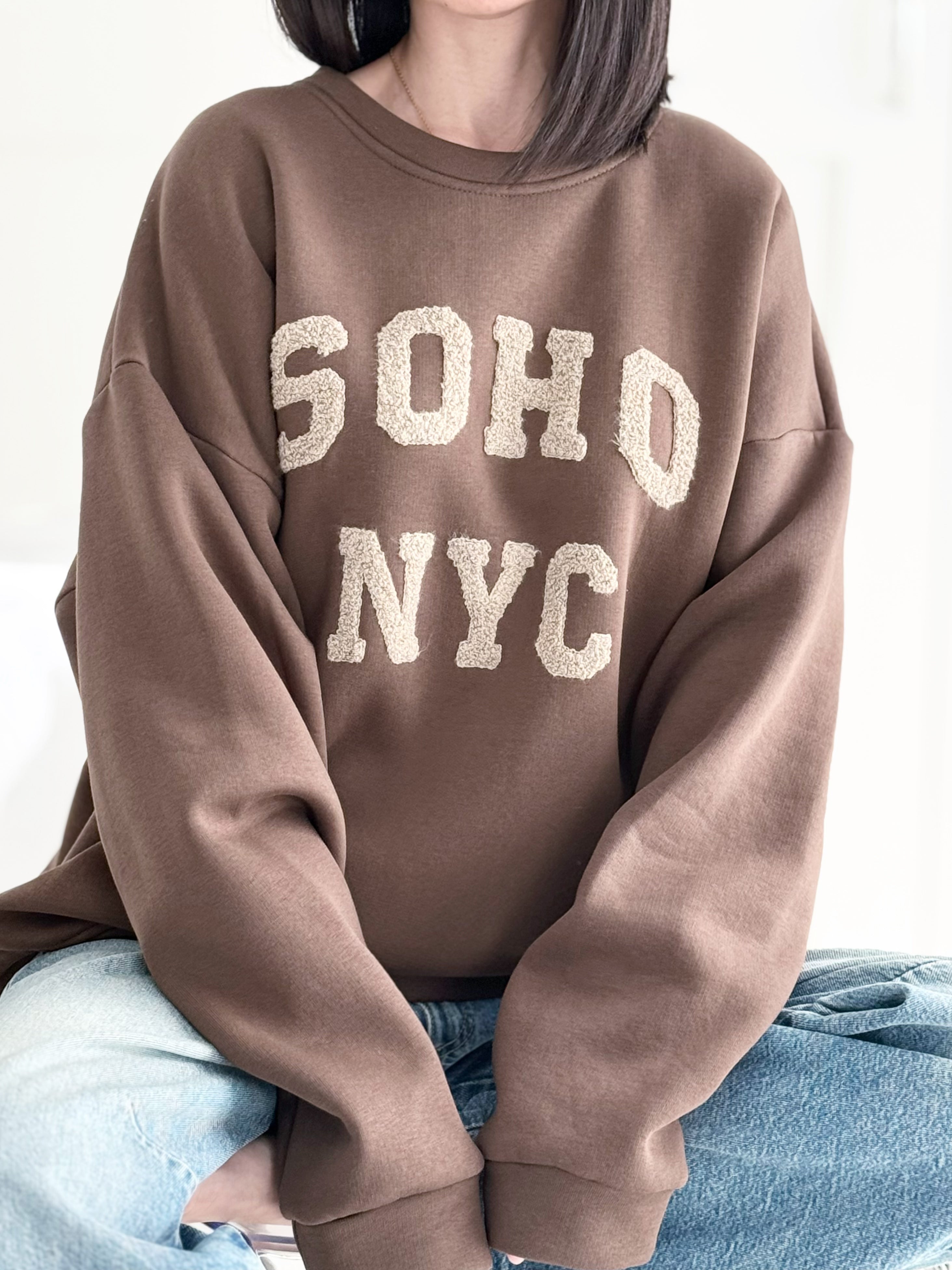 Sweatshirt, 3D-SOHO-NYC, Oversize, 5 Farben