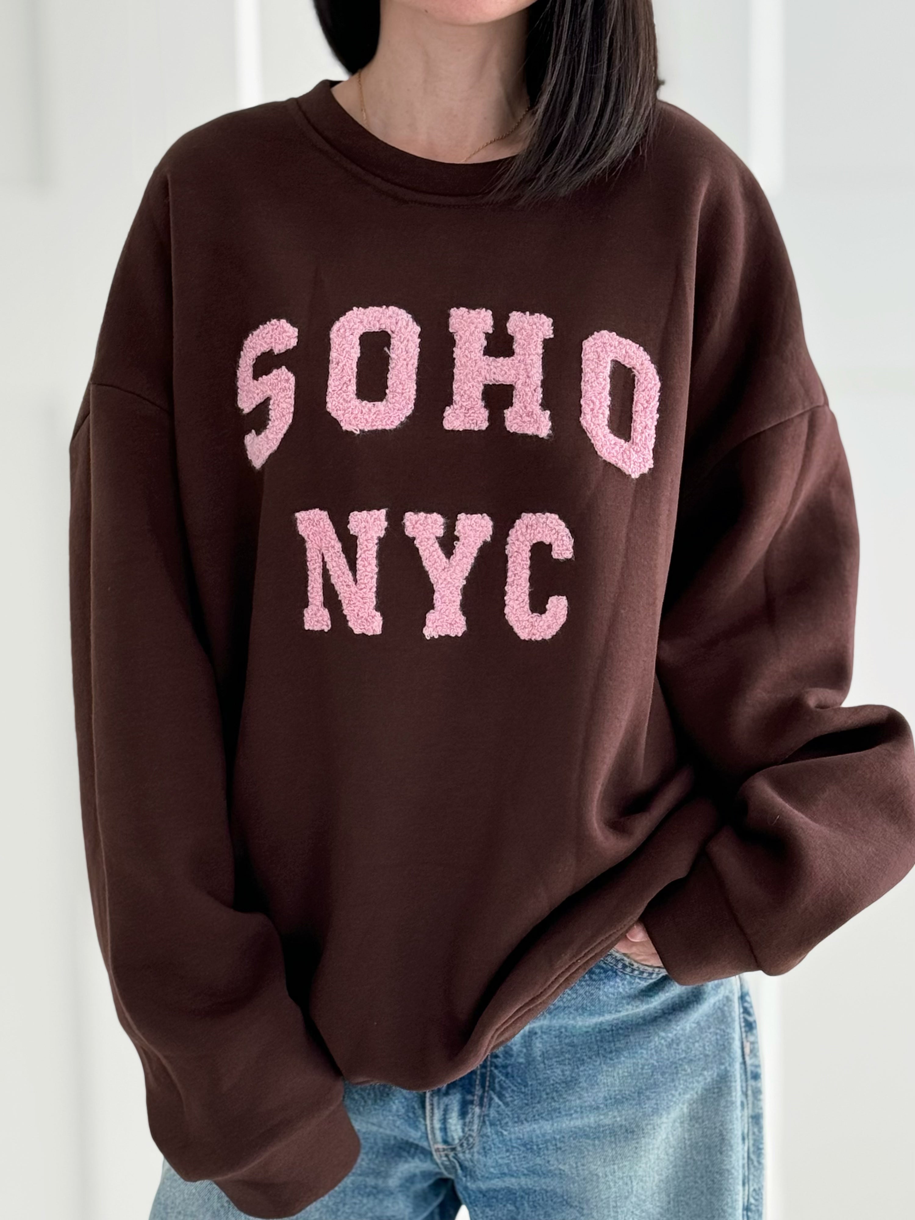 Sweatshirt, 3D-SOHO-NYC, Oversize, 5 Farben