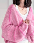 Strickjacke, Chic Stripe, Flauschi, 3 Farben