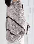 Strickjacke, Chic Stripe, Flauschi, 3 Farben
