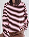 Longsleeve, Streifen, 4 Farben