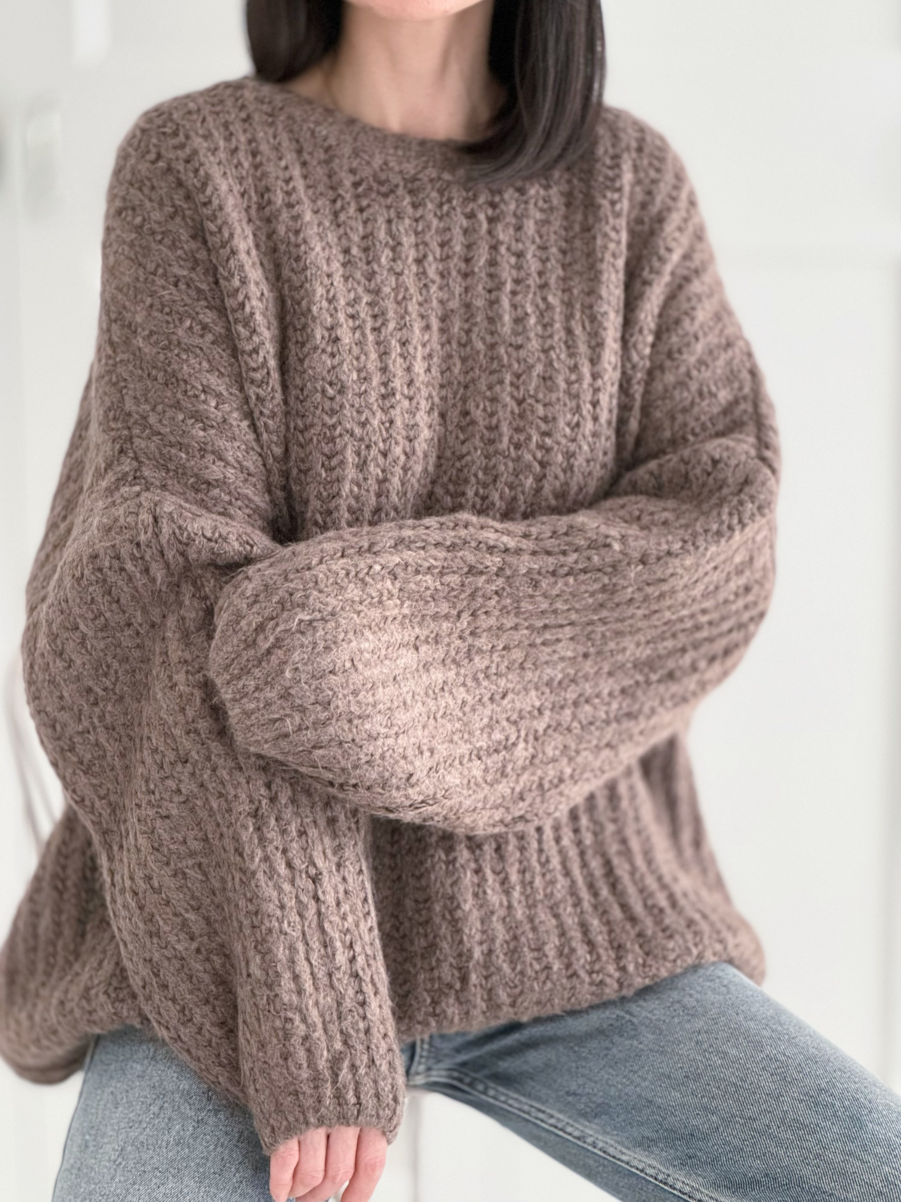 Pullover, Cozy-Knit, Oversize, 5 Farben