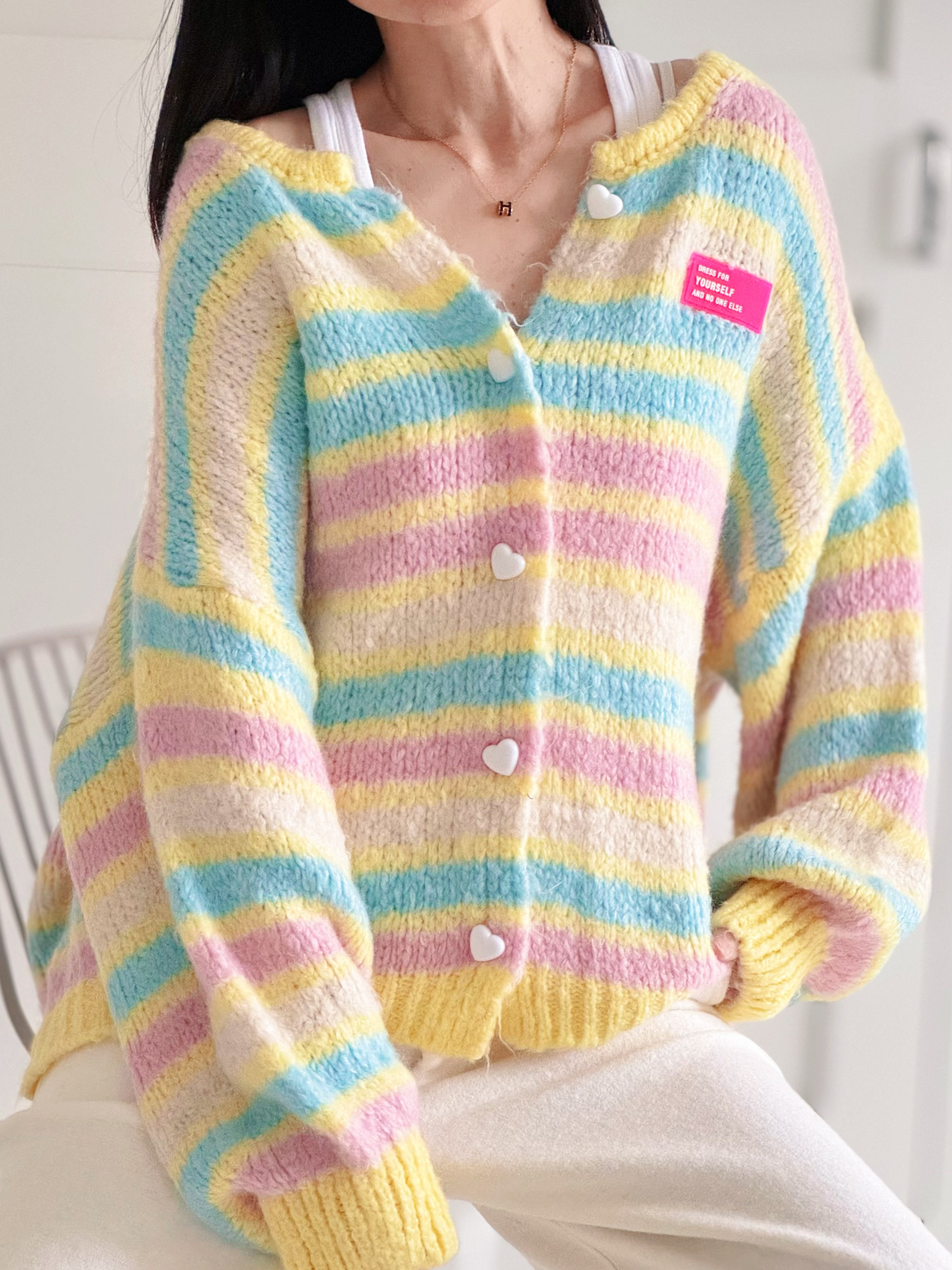 Strickjacke, Dress for Yourself, Flauschi, 6 Farben