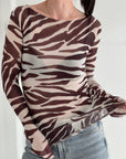 Longsleeve, Cashmere, Zebra